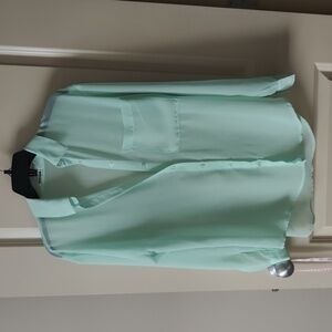 Garage Mint sheer Green Top